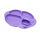 Marcus & Marcus Yummy Dips Suction Silicone Divided Plate - Purple Willo