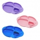 Marcus & Marcus Yummy Dips Suction Silicone Divided Plate - Purple Willo