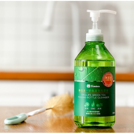 SIMBA Organic Green Tea Feeding Bottle & Fruits Cleanser 800ml