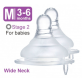 SIMBA Ultra Soft Wide Neck Anti-Colic Nipple (Twin Pack) Round Hole (M)