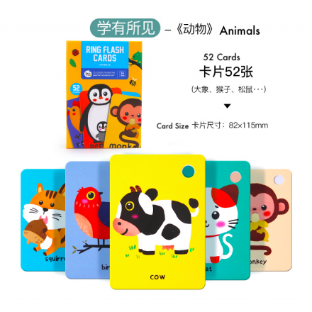 Joan Miro Flash Cards With Ring - Animals