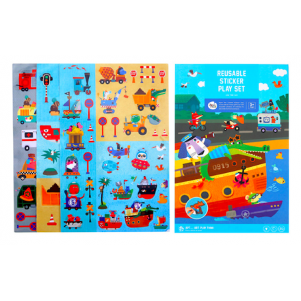 Joan Miro Reusable Sticker Play Set - On The Go