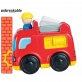 Infunbebe Unbreakable Press and Go Fire Engine Vehicle Toy forKids