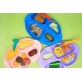 Marcus & Marcus Yummy Dips Suction Silicone Divided Plate - Green