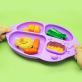 Marcus & Marcus Yummy Dips Suction Silicone Divided Plate - Green