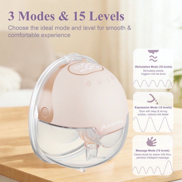 autumnz wearable hands free electronic breastpump for working mom 穿戴式免手持母乳吸奶器