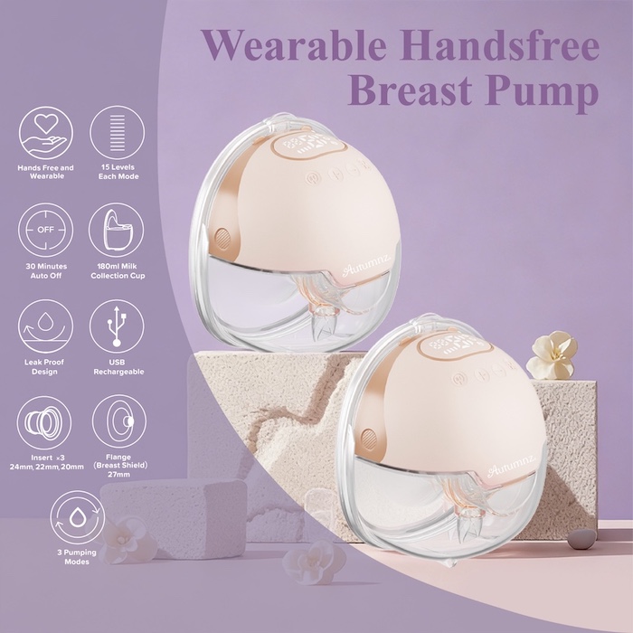 autumnz wearable hands free electronic breastpump for working mom 穿戴式免手持母乳吸奶器