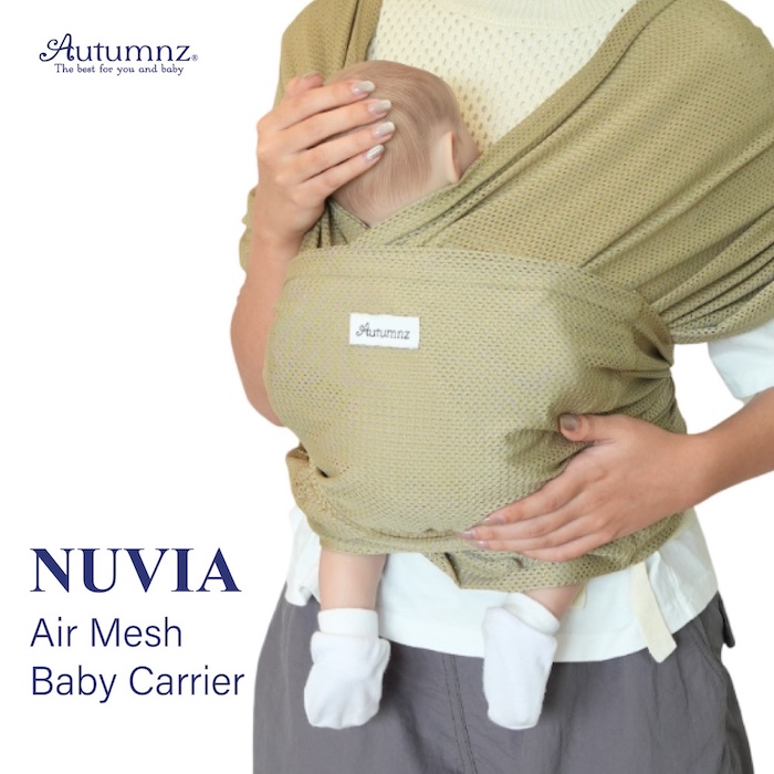 Autumnz Nuvia Air Mesh Baby Carrier Free Travel Storage Pouch 宝宝外出睡觉安抚背带
