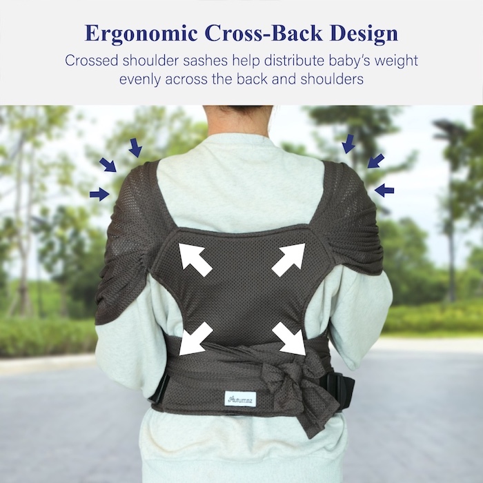 Autumnz Nuvia Air Mesh Baby Carrier Free Travel Storage Pouch 宝宝外出睡觉安抚背带