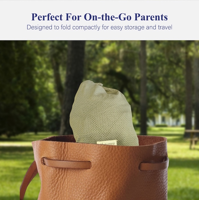 Autumnz Nuvia Air Mesh Baby Carrier Free Travel Storage Pouch 宝宝外出睡觉安抚背带