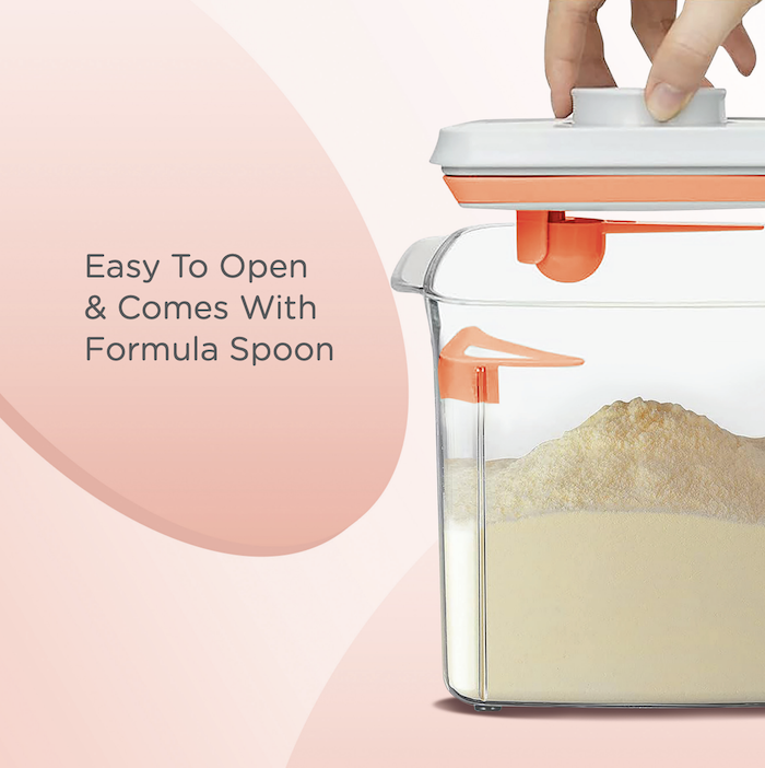 autumnz one push button airtight formula milk powder dispenser container 奶粉食物密封盒