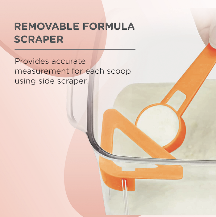 autumnz one push button airtight formula milk powder dispenser container 奶粉食物密封盒