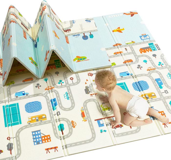 autumnz baby foldable and reversible safety thick play mat 宝宝爬行垫