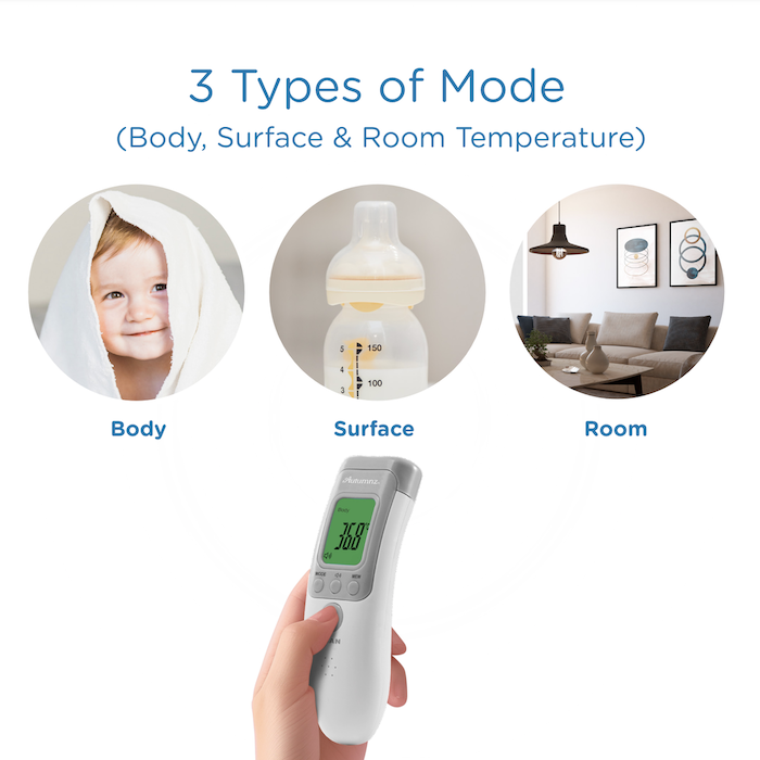 autumnz baby body temperature fever non contact forehead infrared thermometer measurement monitor 宝宝发烧体温温度计