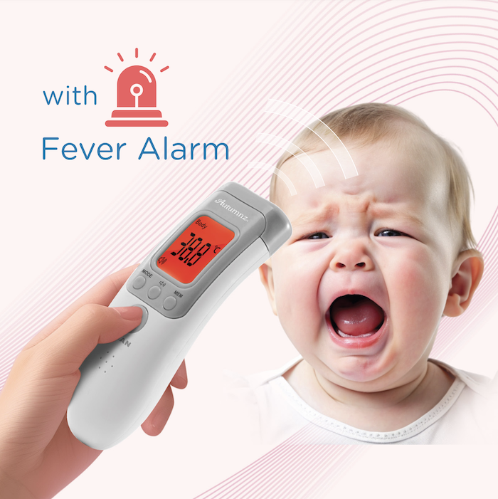 autumnz baby body temperature fever non contact forehead infrared thermometer measurement monitor 宝宝发烧体温温度计