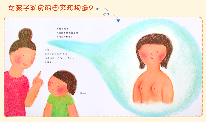 蒲蒲兰绘本馆身体与心灵绘本系列 乳房的故事 儿童性教育专家推荐