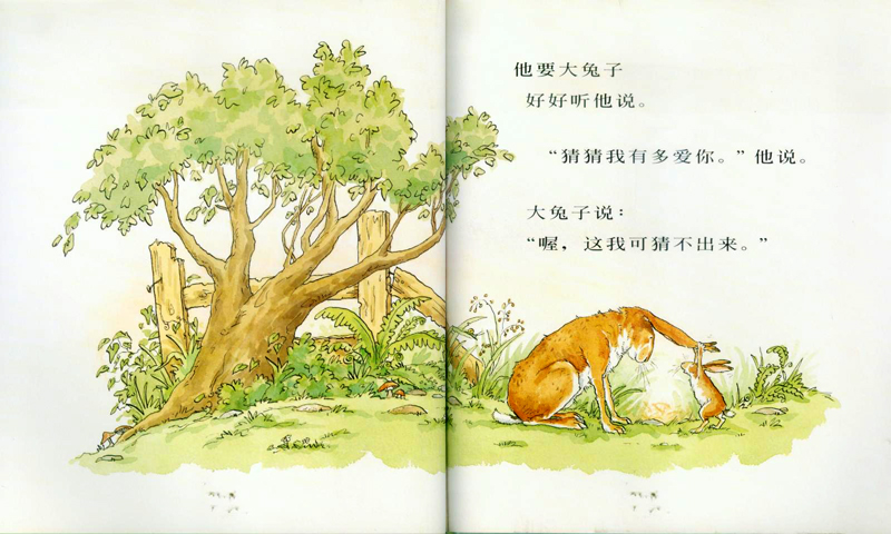 经典绘本睡前故事猜猜我有多爱你