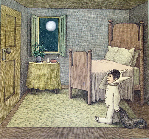 Upon returning to his bedroom, Max discovers a hot supper waiting for him. The message of unconditional parental love is reassuring to young ones and a perfect ending to the story.