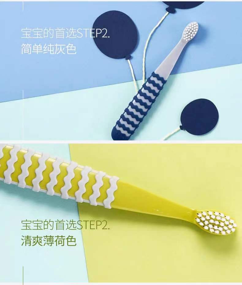 kmom mother-k baby and toddler first toothbrush 宝宝儿童成长初次首支牙刷