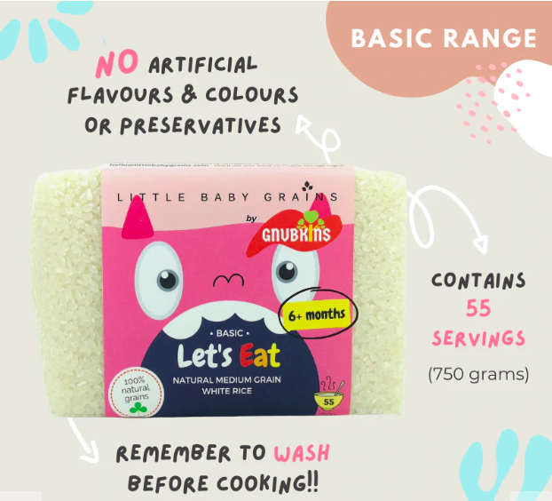 little baby grains natural rice solids food puree 宝宝天然米饭食辅食