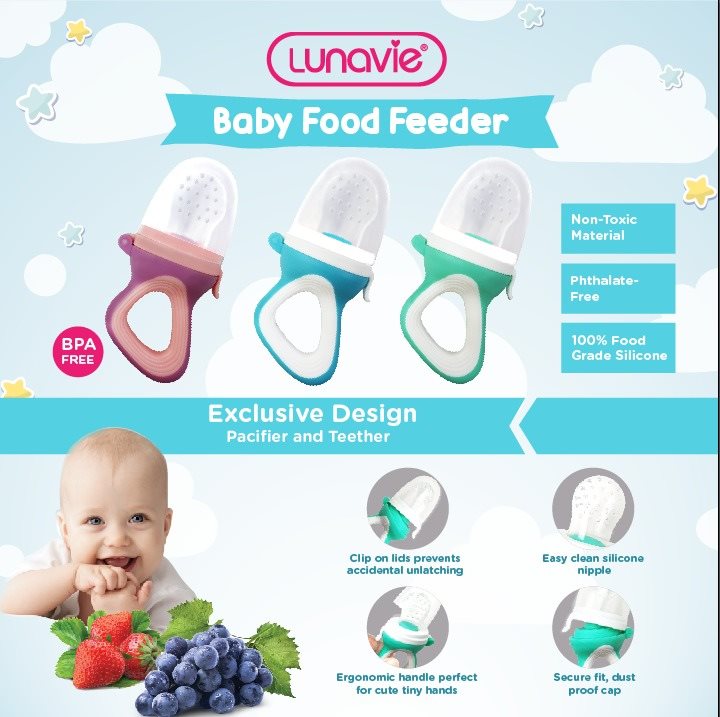 lunavie baby solid food feeder and teether