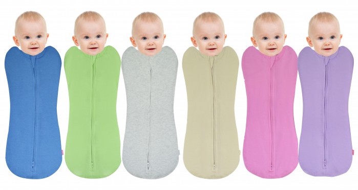 lunavie baby swaddle pouch with zip promote better sleep 宝宝包裹睡袋防惊
