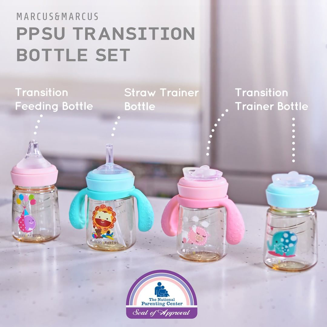 marcus and marcus ppsu feeding bottles trainer bottles transitioning parts and accessories replacement straw set and water cup rim spout 宝宝学习喝水组件