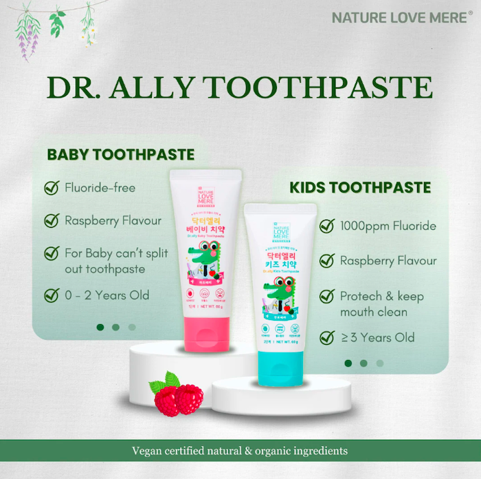 NATURE LOVE MERE Baby Kids Toothpaste For Children & Baby | Ubat Gigi Bayi Kanak-Kanak 宝宝安全可吞可吃牙膏