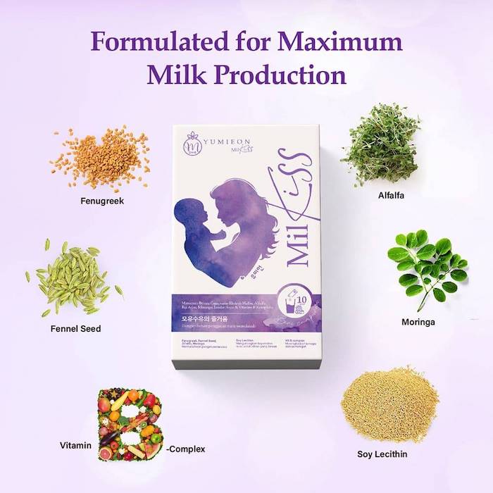 YUMIEON MILKISS MILK BOOSTER pregnancy mommy breastmilk boost increase susu ibu 母乳量增加营养