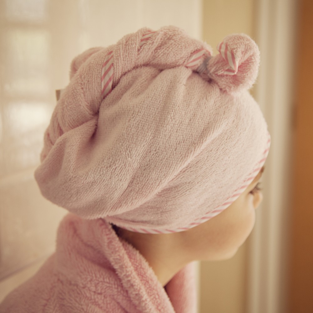 toddler children baby girl hair towel twist