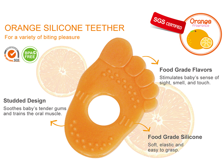 Simba Food Grade Silicone Teether (Orange Fragrance)