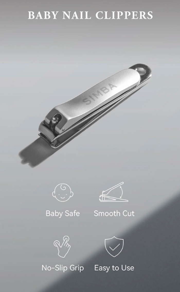 simba baby safety nail clippers nail cutter 宝宝安全指甲剪