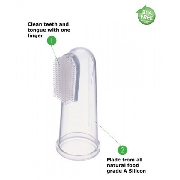simba baby soft silicone finger type toothbrush for baby gum 婴儿乳指牙刷宝宝牙龈清理